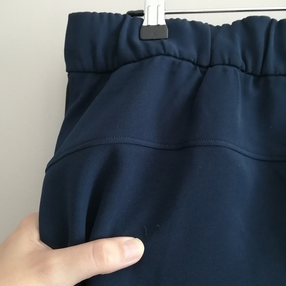 Lululemon On The Fly Pants Woven Track Stripe Navy And Black 8 - Picture 9 of 16